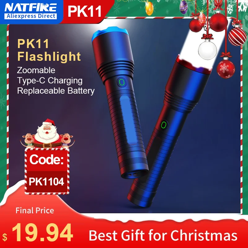 NATFIRE-PK11   , USB , 5 , ,  LED ÷öƮ, 21700 18650 ͸, ķ 